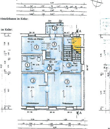 Wohnung zur Miete 880 € 5 Zimmer 110 m² 2. Geschoss Westvorstadt Weimar 99423