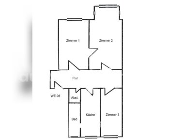 Wohnung zur Miete 520 € 3 Zimmer 65 m² Erdgeschoss Trachau-Süd (Alttrachau) Dresden 01139