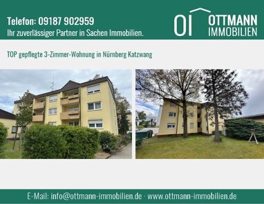 Wohnung zum Kauf 267.000 € 3 Zimmer 82 m² 1. Geschoss Katzwang / Reichelsdorf Ost / Reichelsdorfer Kelle Nürnberg 90453