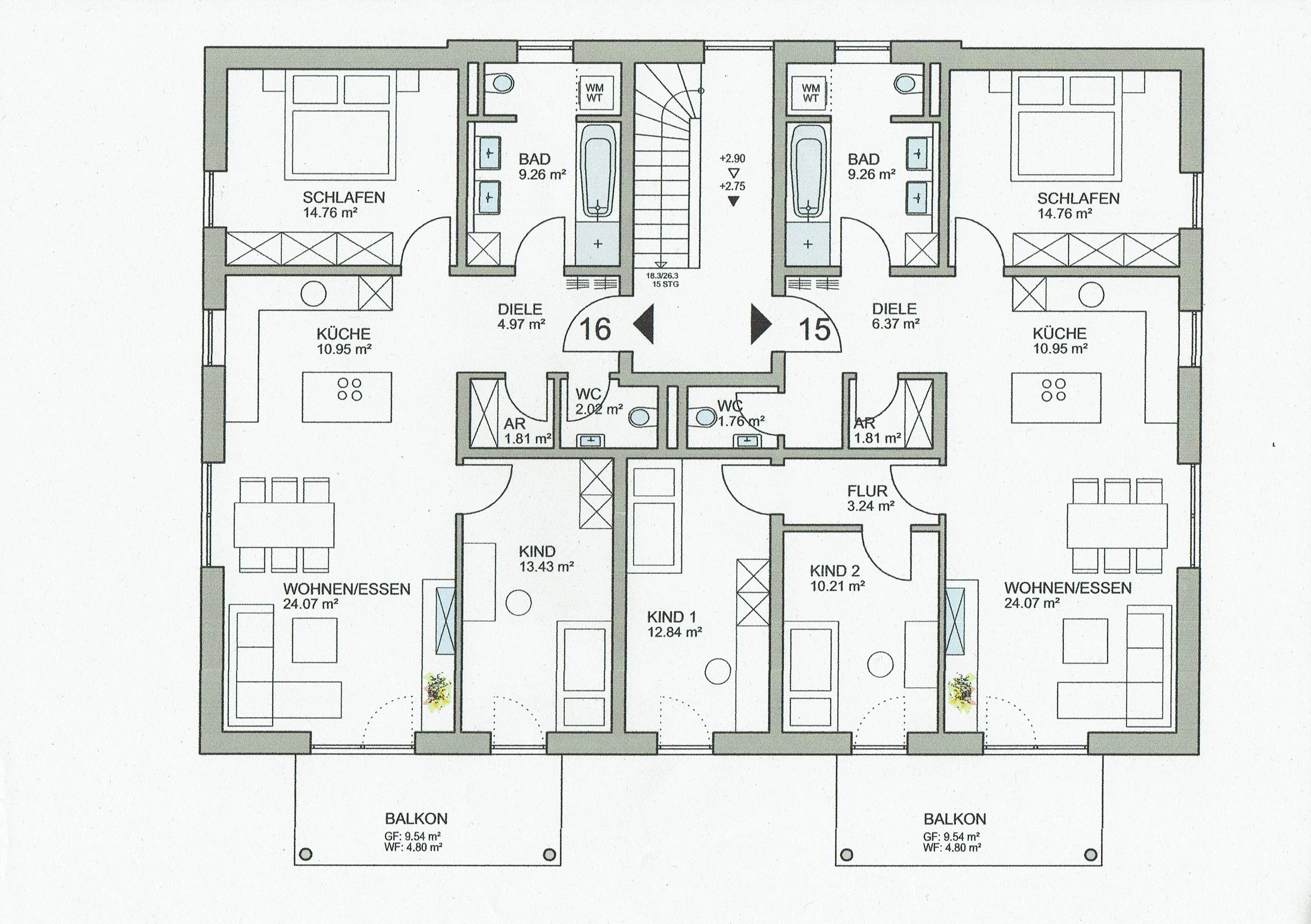 Wohnung zum Kauf 360.000 € 4 Zimmer 100,1 m²<br/>Wohnfläche 1.<br/>Geschoss Kernstadt - West Lahr/Schwarzwald 77933