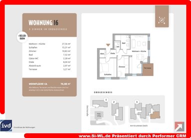 Wohnung zum Kauf Provisionsfrei 453.000 € 3 Zimmer 76,9 m² Erdgeschoss Am Krummen Deich Winsen - Kernstadt Winsen 21423
