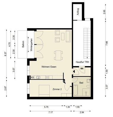 Wohnung zum Kauf 730.000 € 2 Zimmer 88,2 m² 1. Geschoss Palisadenstraße Friedrichshain Berlin 10243