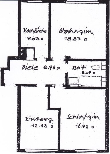 Wohnung zur Miete 450 € 2 Zimmer 51 m² 2. Geschoss frei ab 30.04.2025 Südviertel Essen 45128