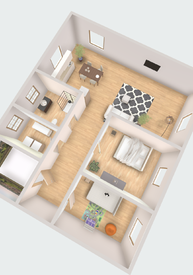 Wohnung zur Miete 820 € 3 Zimmer 75 m² 3. Geschoss Friedrich-Ebert-Str. Hammerstatt / St. Georgen Bayreuth 95448