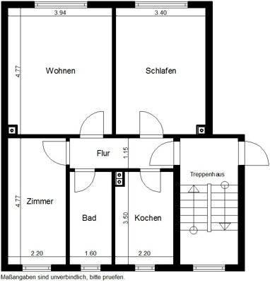 Wohnung zur Miete 346 € 3 Zimmer 60,6 m² 1. Geschoss Am Kloster 17 Himmelgarten Nordhausen 99734