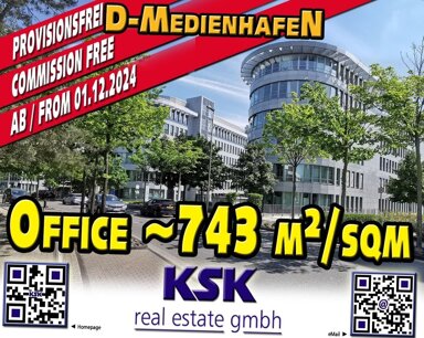 Bürogebäude zur Miete provisionsfrei 17,80 € 743 m² Bürofläche Unterrath Düsseldorf 40468