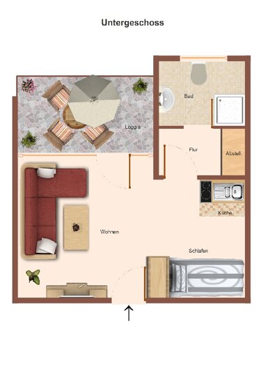 Wohnung zum Kauf 69.900 € 1 Zimmer 34,9 m² 1. Geschoss Niedersfeld Winterberg 59955