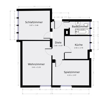 Wohnung zur Miete 420 € 3 Zimmer 67 m² 2. Geschoss Bermershausen Bad Laasphe 57334