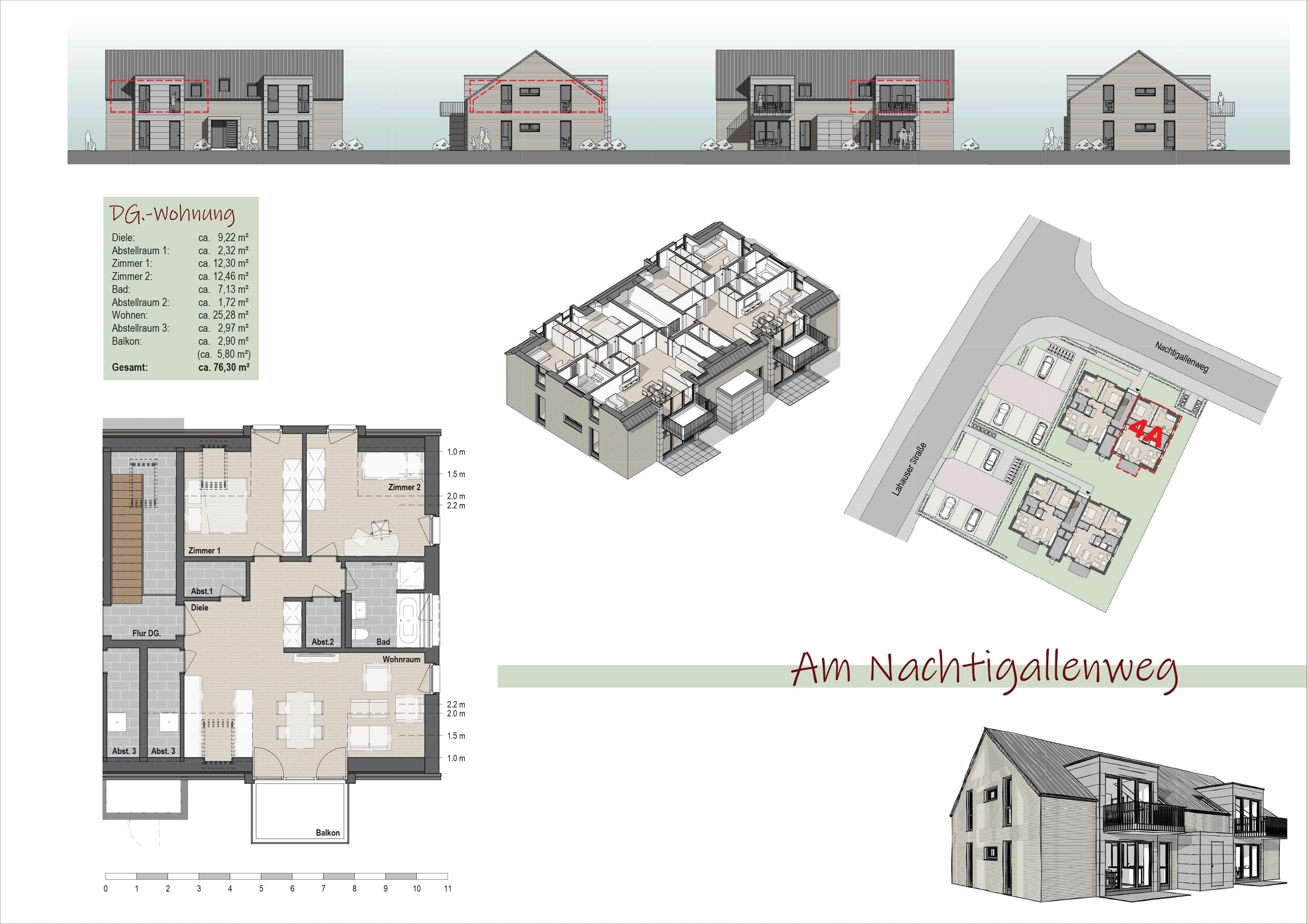 Wohnung zum Kauf provisionsfrei 329.000 € 3 Zimmer 76,3 m²<br/>Wohnfläche Lahausen Weyhe 28844