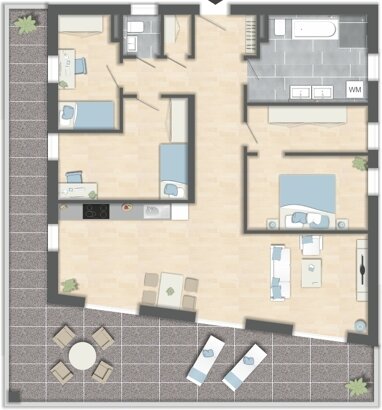 Penthouse zur Miete 1.498 € 4 Zimmer 139,2 m² 3. Geschoss frei ab sofort Emmingen Emmingen-Liptingen 78576
