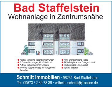 Wohnung zum Kauf 3 Zimmer 85 m² 1. Geschoss Kaiser-Lothar-Straße Bad Staffelstein Bad Staffelstein 96231