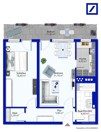 Wohnung zum Kauf 250.000 € 2 Zimmer 66 m² Hochfeld Augsburg 86161