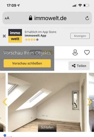 Wohnung zur Miete 535 € 2 Zimmer 45 m² 4. Geschoss frei ab sofort Veitshöchheim Veitshöchheim 97209