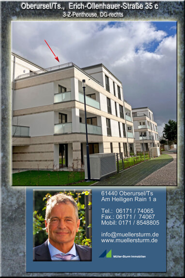 Penthouse zur Miete 2.100 € 3 Zimmer 128,4 m² Kernstadt Oberursel 61440