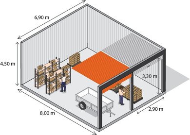 Garage zur Miete provisionsfrei 650 € Verbindungsweg 7 Eiche Ahrensfelde 16356