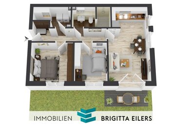 Wohnung zum Kauf Provisionsfrei 309.000 € 3 Zimmer 71,7 m² Erdgeschoss Achim Achim 28832