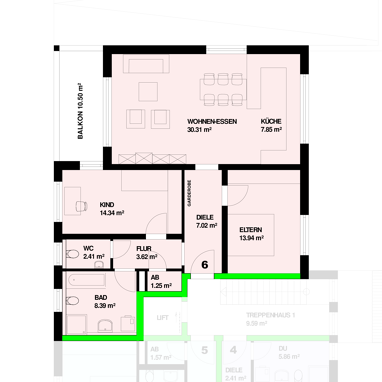 Wohnung zum Kauf Provisionsfrei 462.000 € 3 Zimmer 94,4 m² Bernhardstraße 3 Höllstein Steinen 79585