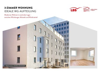Wohnung zum Kauf 327.500 € 3 Zimmer 60,2 m² Urlaubstraße 4 Grombühl Würzburg 97076