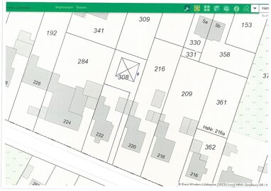 Grundstück zum Kauf 65.000 € 380 m² Grundstück Hahlen 4 Minden-Hahlen 32427