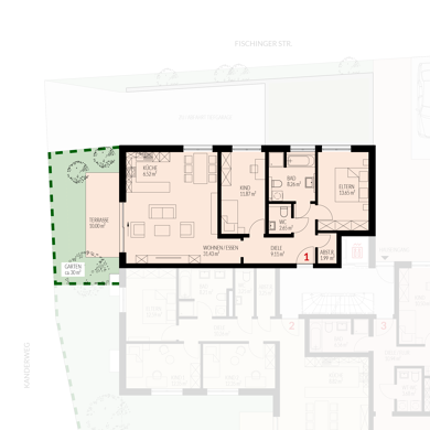 Wohnung zum Kauf provisionsfrei 430.000 € 3 Zimmer 82,2 m² Fischingerstraße 15 Binzen 79589