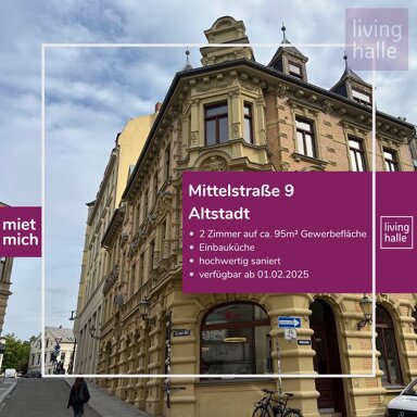 Laden zur Miete 1.300 € 95 m² Verkaufsfläche Mittelstraße 9 Altstadt Halle (Saale) 06108