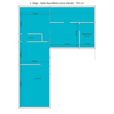 Wohnung zur Miete 750 € 3,5 Zimmer 87 m² 1. Geschoss Schleiersbacher Strasse Fränkisch-Crumbach 64407