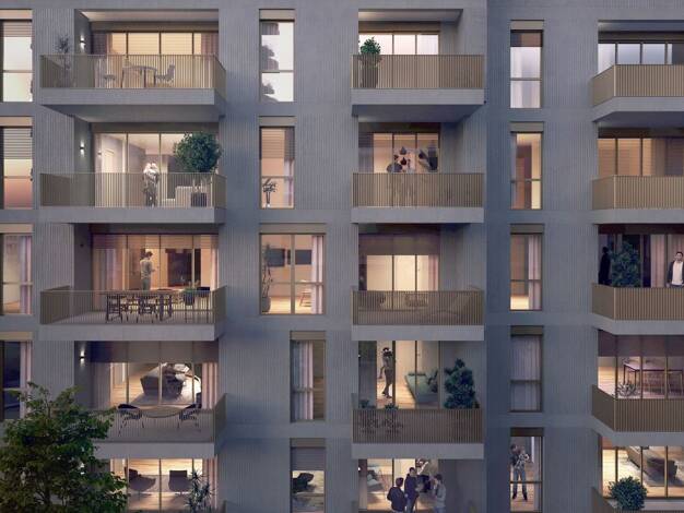 Wohnung zum Kauf - Neubau provisionsfrei 666.900 € 3 Zimmer 88,9 m² 1. Geschoss Marlene-Dietrich-Str. 18 Heerdt Düsseldorf 40549