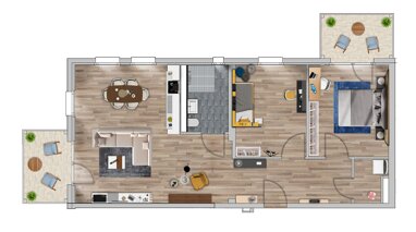 Apartment zur Miete 1.540 € 3 Zimmer 89 m² 4. Geschoss Am Südufer 8 Lürrip Mönchengladbach 41065