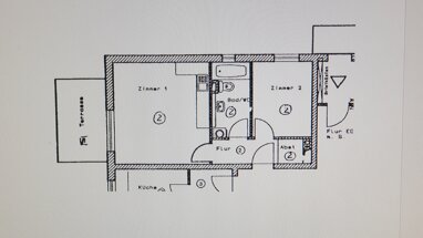 Wohnung zur Miete 468 € 2 Zimmer 47,2 m² Erdgeschoss Schönfließer Str. 51 Glienicke/Nordbahn 16548
