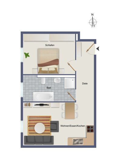 Wohnung zum Kauf 239.039,50 € 2 Zimmer 48,8 m² Öhringen Öhringen 74613