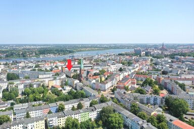 Wohnung zur Miete 950 € 2 Zimmer 42,1 m² 1. Geschoss Margaretenstraße 4 Kröpeliner-Tor-Vorstadt Rostock 18057