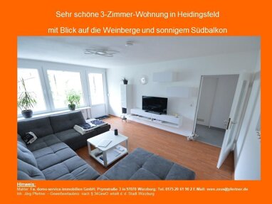 Wohnung zur Miete 750 € 3 Zimmer 61 m² Seilerstraße 70 Heidingsfeld Würzburg 97084