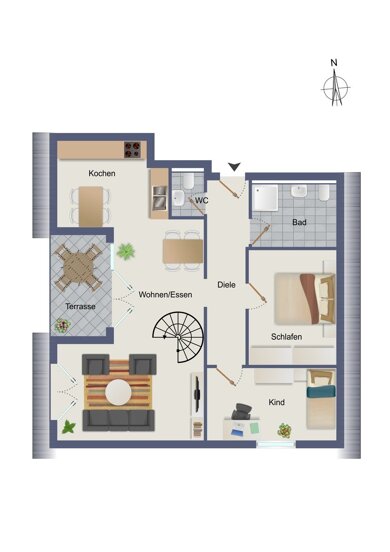 Wohnung zum Kauf 466.105 € 4 Zimmer 96,1 m² Öhringen Öhringen 74613