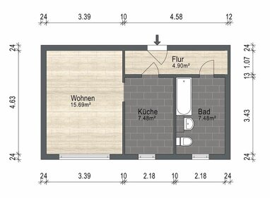 Wohnung zum Kauf 29.900 € 1 Zimmer 35,6 m² Hainspitz 07607