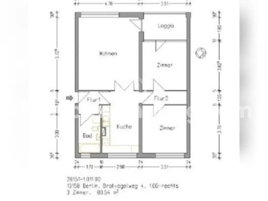 Wohnung zur Miete Tauschwohnung 926 € 3 Zimmer 81 m² 1. Geschoss Rosenthal Berlin 13158