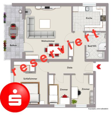 Wohnung zum Kauf 249.000 € 4 Zimmer 83 m² Salz 97616