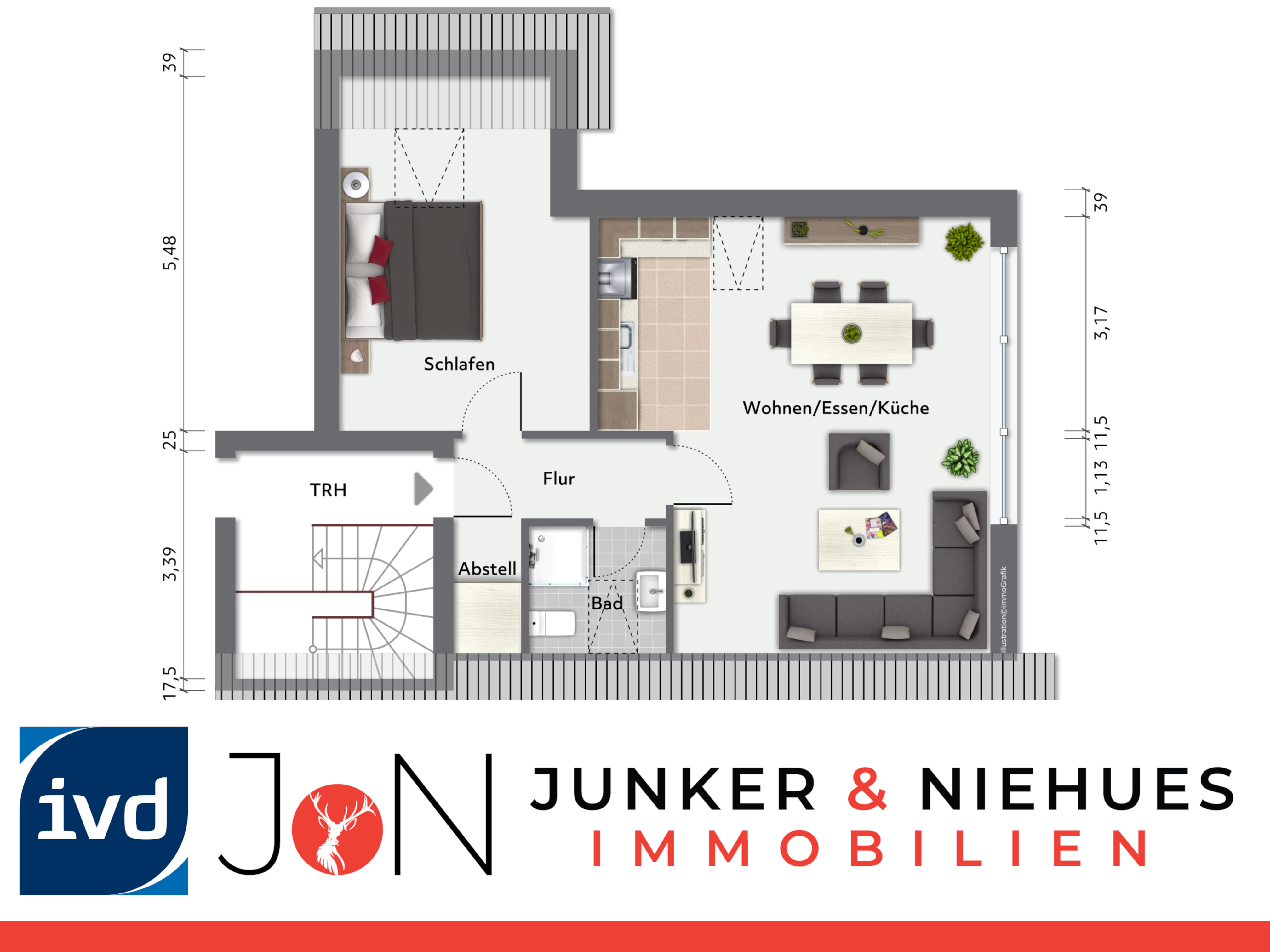 Wohnung zur Miete 480 € 2 Zimmer 61 m²<br/>Wohnfläche Sennestadt Bielefeld 33689