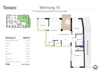 Wohnung zum Kauf Provisionsfrei 675.000 € 4 Zimmer 109 m² 3. Geschoss Gertraudenstraße 12 Domberg Bamberg 96050