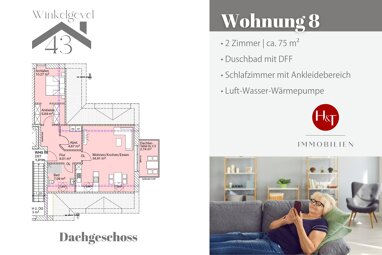 Wohnung zum Kauf Provisionsfrei 287.000 € 2 Zimmer 75 m² 1. Geschoss Brinkum Stuhr 28816