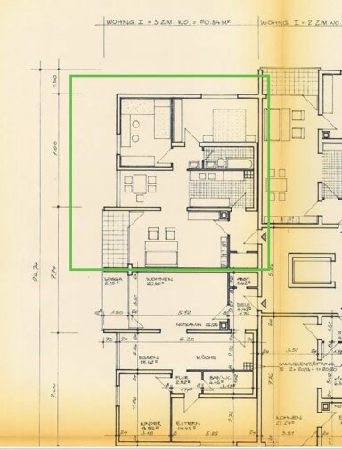 Wohnung zur Miete 700 € 3 Zimmer 80 m² frei ab sofort Oskar-Trinks-Straße 3 Leimen Leimen 69181