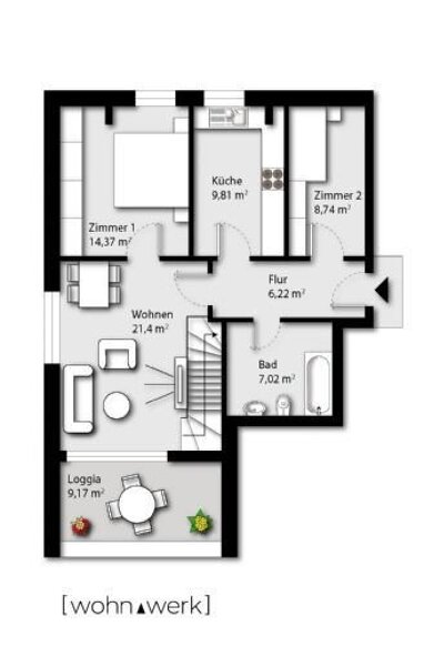 Wohnung zum Kauf Provisionsfrei 381.150 € 3 Zimmer 72,1 m² 2. Geschoss Quickborn 25451
