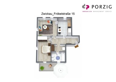 Wohnung zur Miete 424 € 2 Zimmer 77 m² 2. Geschoss Marienthal Ost 422 Zwickau 08056