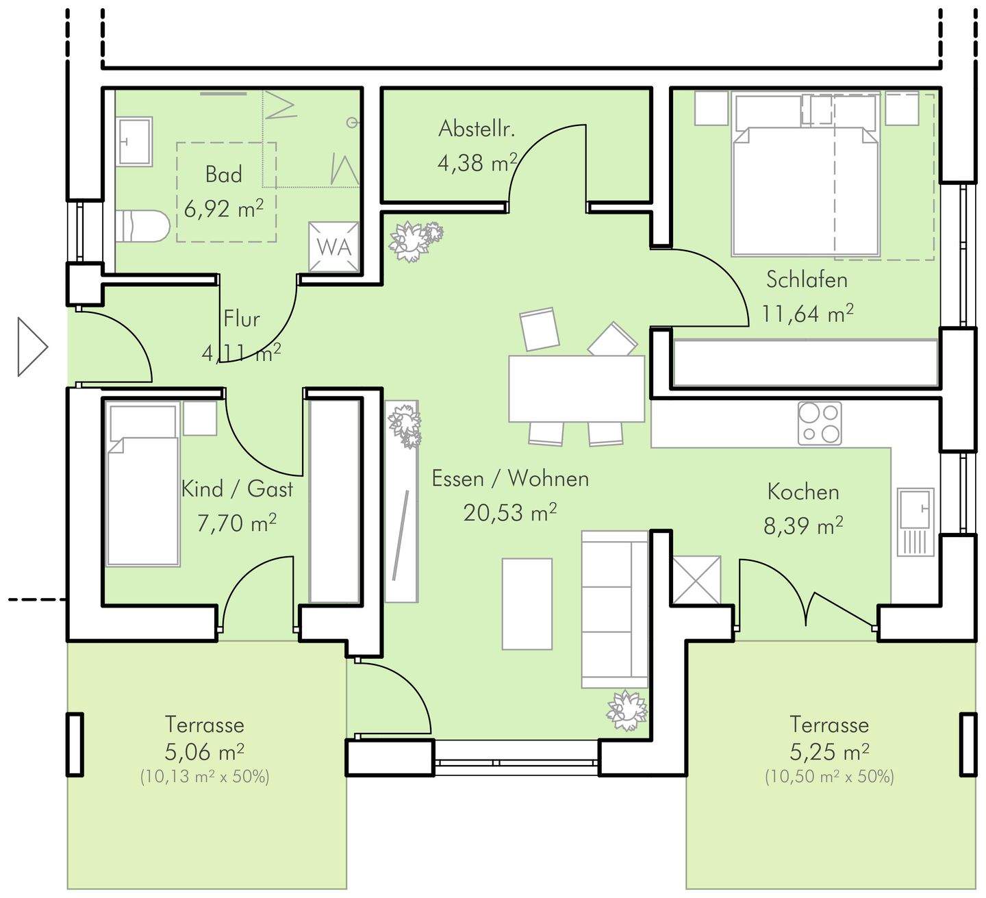 Immobilie in Hutthurm - Betreutes Wohnen in Hutthurm Wohnung 2 - Bild 3