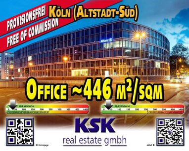 Bürogebäude zur Miete Provisionsfrei 26 € 447 m² Bürofläche teilbar von 447 m² bis 1.529 m² Altstadt - Süd Köln 50676