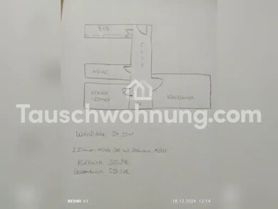 Wohnung zur Miete nur mit Wohnberechtigungsschein Tauschwohnung 330 € 2 Zimmer 55 m² 4. Geschoss Französisch Buchholz Berlin 13088