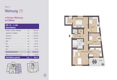 Wohnung zum Kauf Provisionsfrei 685.000 € 4 Zimmer 96 m² Laufamholz Nürnberg 90482