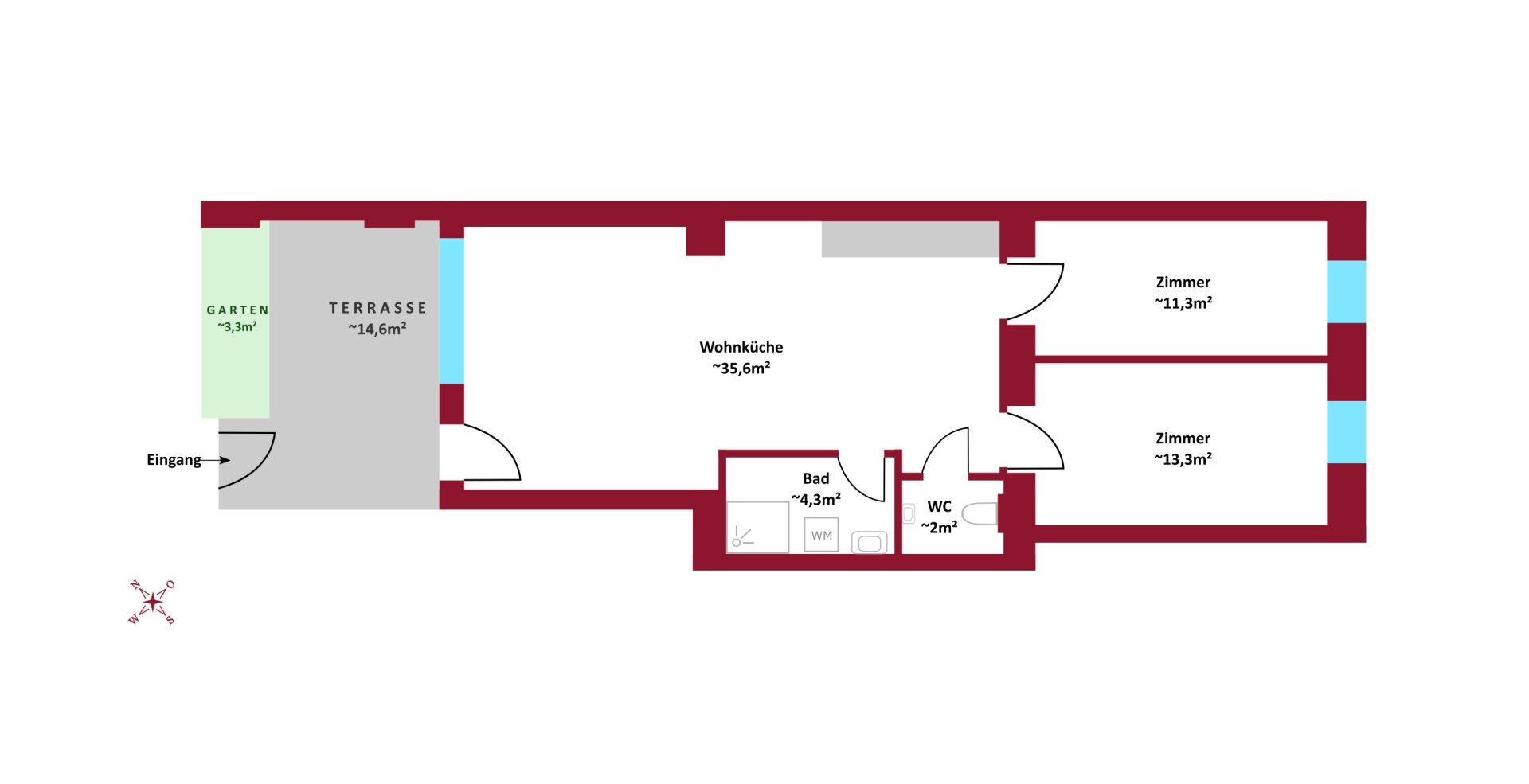 Wohnung zum Kauf 418.000 € 3 Zimmer 66,5 m²<br/>Wohnfläche Wien 1160