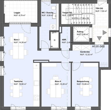 Bürofläche zur Miete provisionsfrei 1.429 € 95,3 m² Bürofläche Bischofsheim 65474