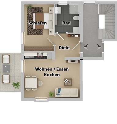 Wohnung zum Kauf Provisionsfrei nur mit Wohnberechtigungsschein 239.150 € 2 Zimmer 51 m² Prissath Schwandorf 92421