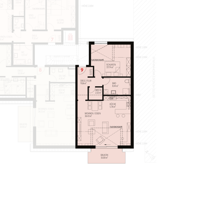 Wohnung zum Kauf provisionsfrei 421.000 € 2 Zimmer 86,8 m² Fischingerstraße 15 Binzen 79589